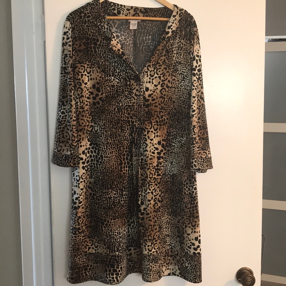 Leopard print tunic from Chico’s size xl
